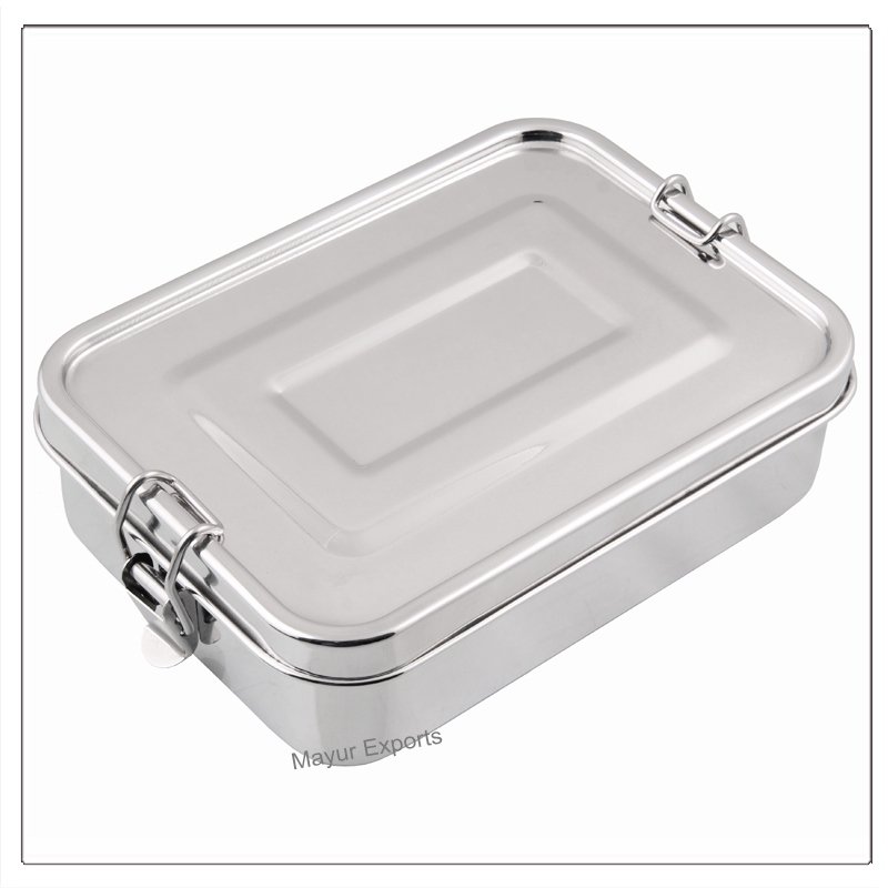 Stainless Steel Lunch box Metal Leak Proof Lunch Box with 3 compartments lunch box with three sections 1200 ml