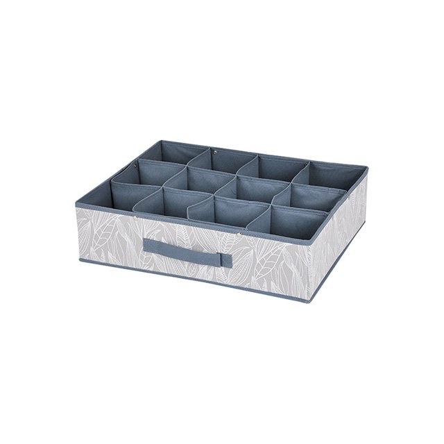 Tenice Sock Underwear Organizer Foldable Cabinet Closet Storage Drawer with Handle Dividers,12 Cell Nonwoven Fabric Clothing