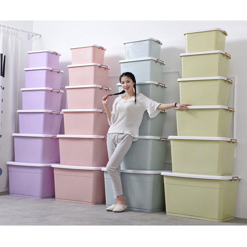 Wholesale Stackable Various Color Multi-Function 120L Storage Plastic Box plastic storage box