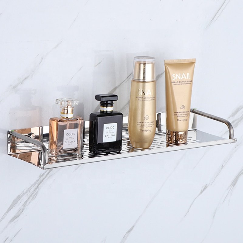 Stainless steel kitchen wall shelf finishing storage rack kitchen living room rack wall hanging spice rack storage box