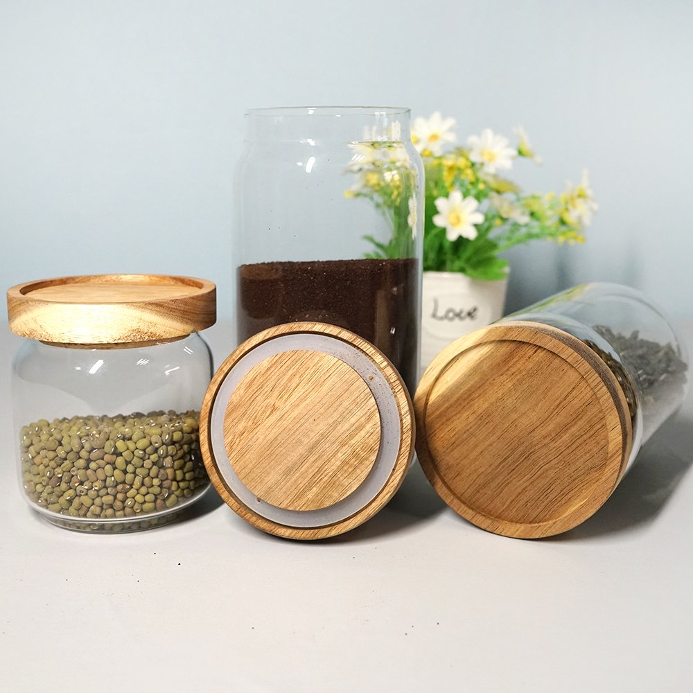 Kitchen Food Storage Glass jars with lids for food storage containers