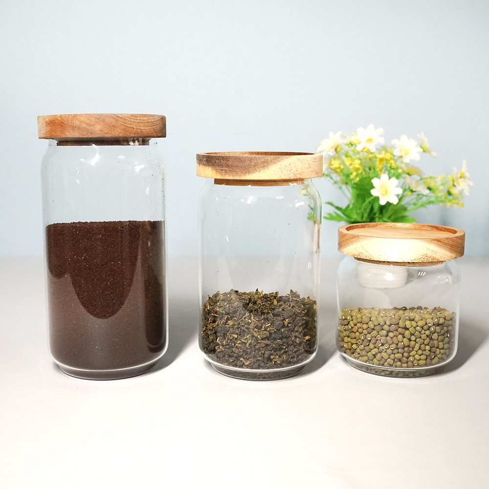 Kitchen Food Storage Glass jars with lids for food storage containers