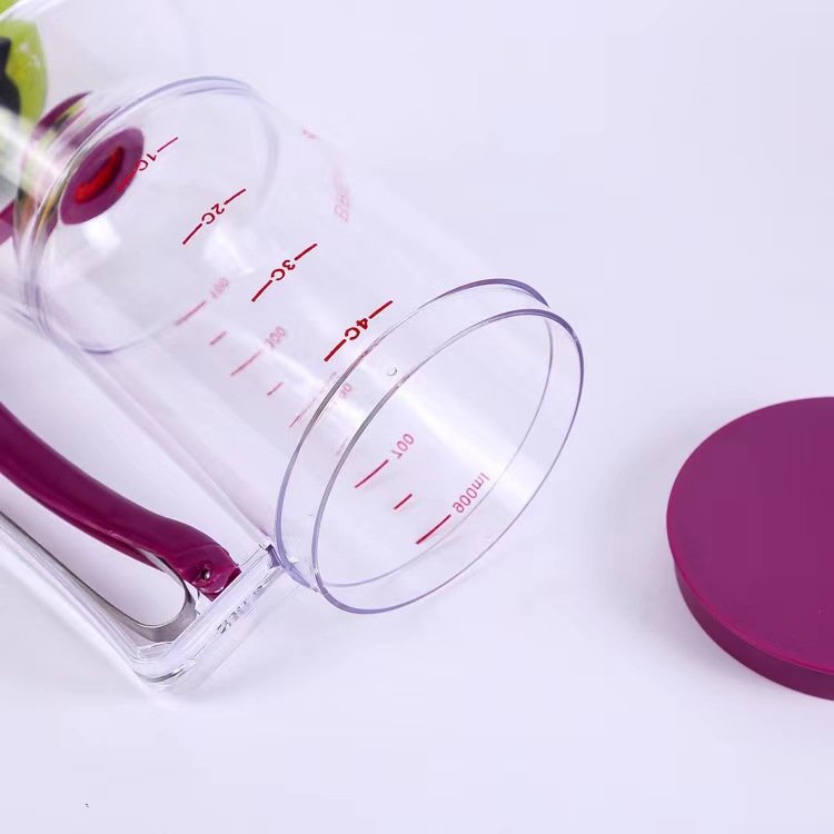 Handheld Pancake Maker with Measuring Label Kitchen Tool for Perfect Pancakes Batter Dispenser
