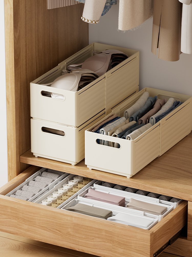 Good quality stackable pp plastic storage boxes for sundries household plastic extension storage container