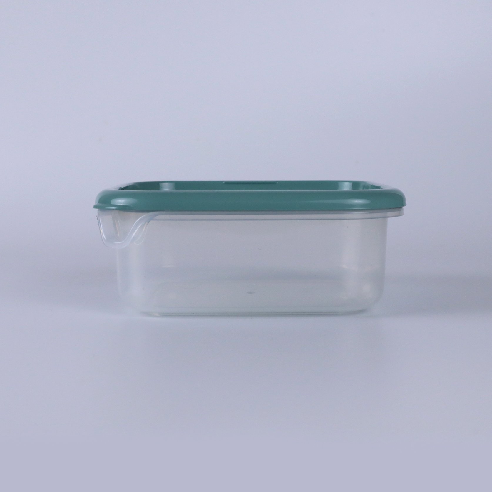 Classic #9043 Design 1,150 ML Plastic Square Food Storage Container Microwavable Foldable for Kitchen Use Stack Series for Lunch
