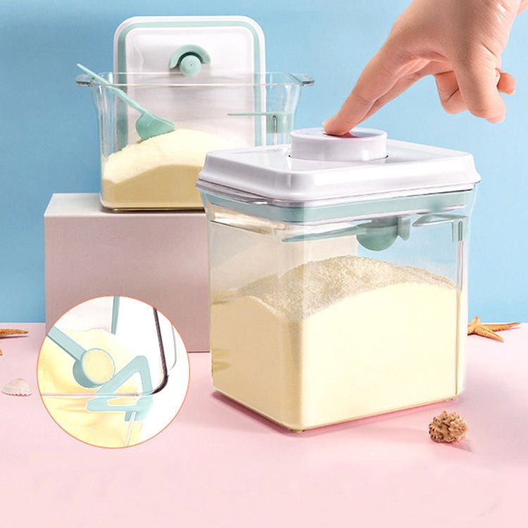 Baby Milk Powder Storage Containers Pop Up Airtight Food Storage Container With Lid