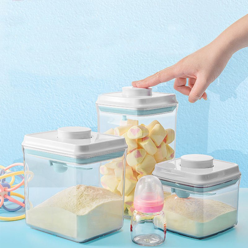 Baby Milk Powder Storage Containers Pop Up Airtight Food Storage Container With Lid