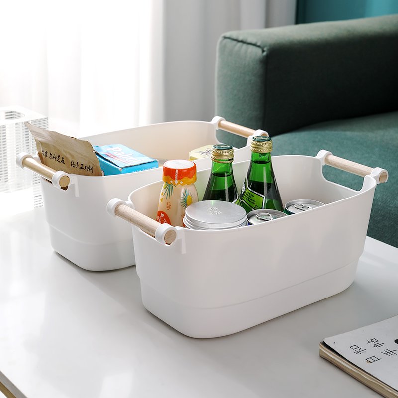 Plastic Box Organizer Box Storage White Clothing Storage Boxes & Bins Modern Toys Organizer Rectangle Household Glossy Meicheng