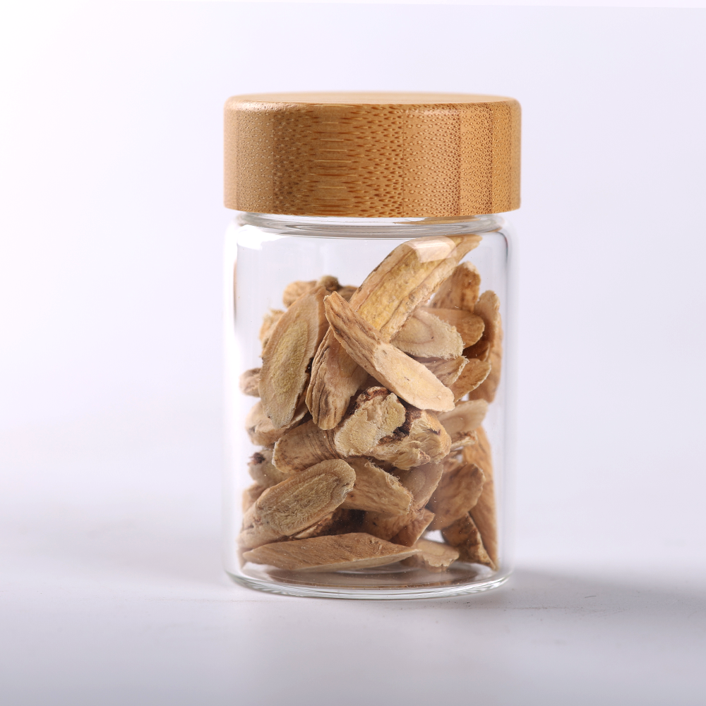High quality Borosilicate spice glass jar Food Storage Containers with Bamboo Lids 4oz airtight good jar Food Preservation Safe
