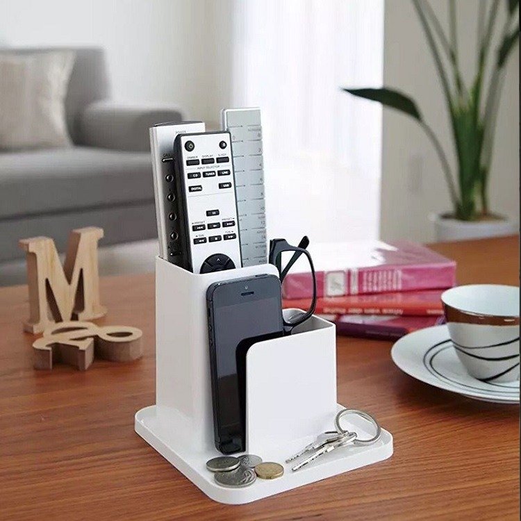 Multi-Functional Office & Home Storage Box New Desktop Remote Control Glasses Box Wholesale Plastic Bin & Supplies Storage