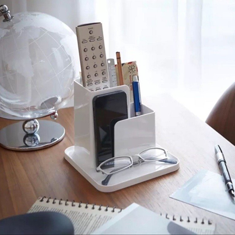 Multi-Functional Office & Home Storage Box New Desktop Remote Control Glasses Box Wholesale Plastic Bin & Supplies Storage