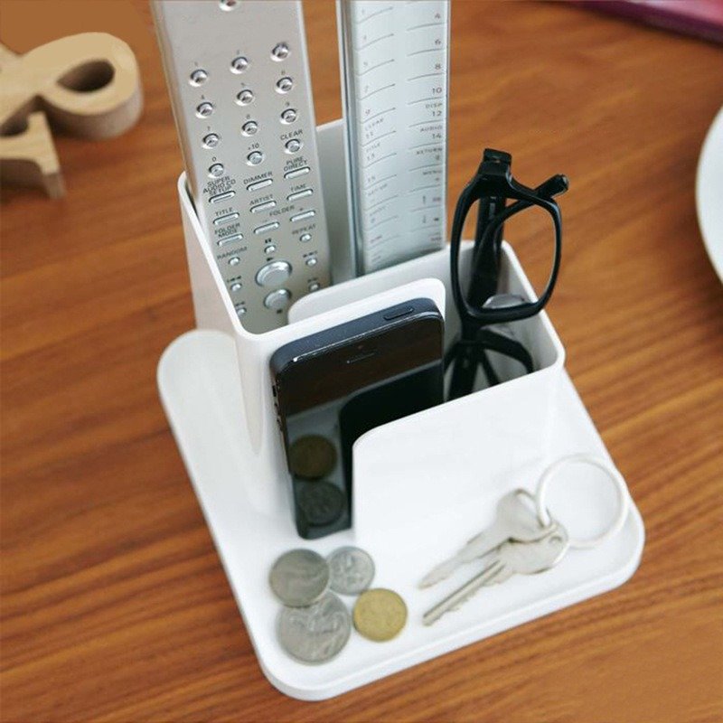 Multi-Functional Office & Home Storage Box New Desktop Remote Control Glasses Box Wholesale Plastic Bin & Supplies Storage