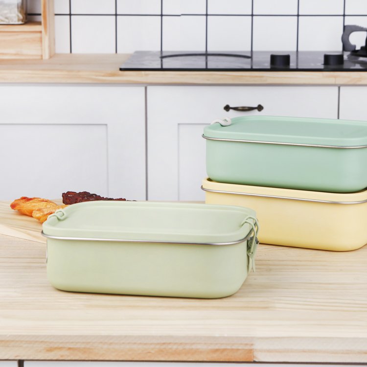 304 Stainless Steel Bento Box Airtight Food Storage Tiffin Painted Food Carrier Tiffin Lunch Box Stainless Steel
