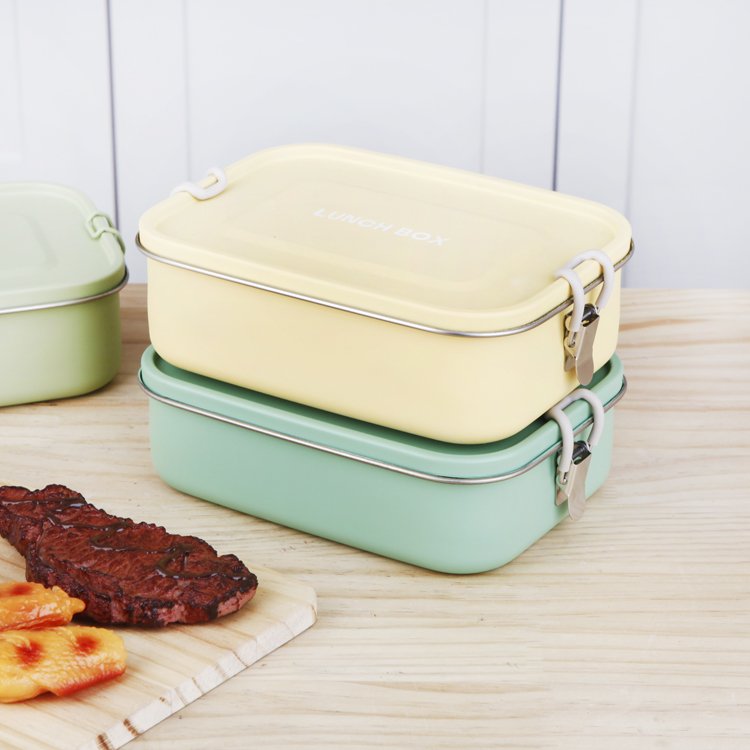304 Stainless Steel Bento Box Airtight Food Storage Tiffin Painted Food Carrier Tiffin Lunch Box Stainless Steel