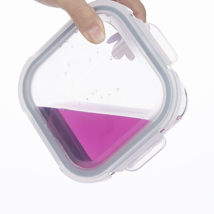 New arrival 8 Pack Glass Food Storage Containers glass meal prep