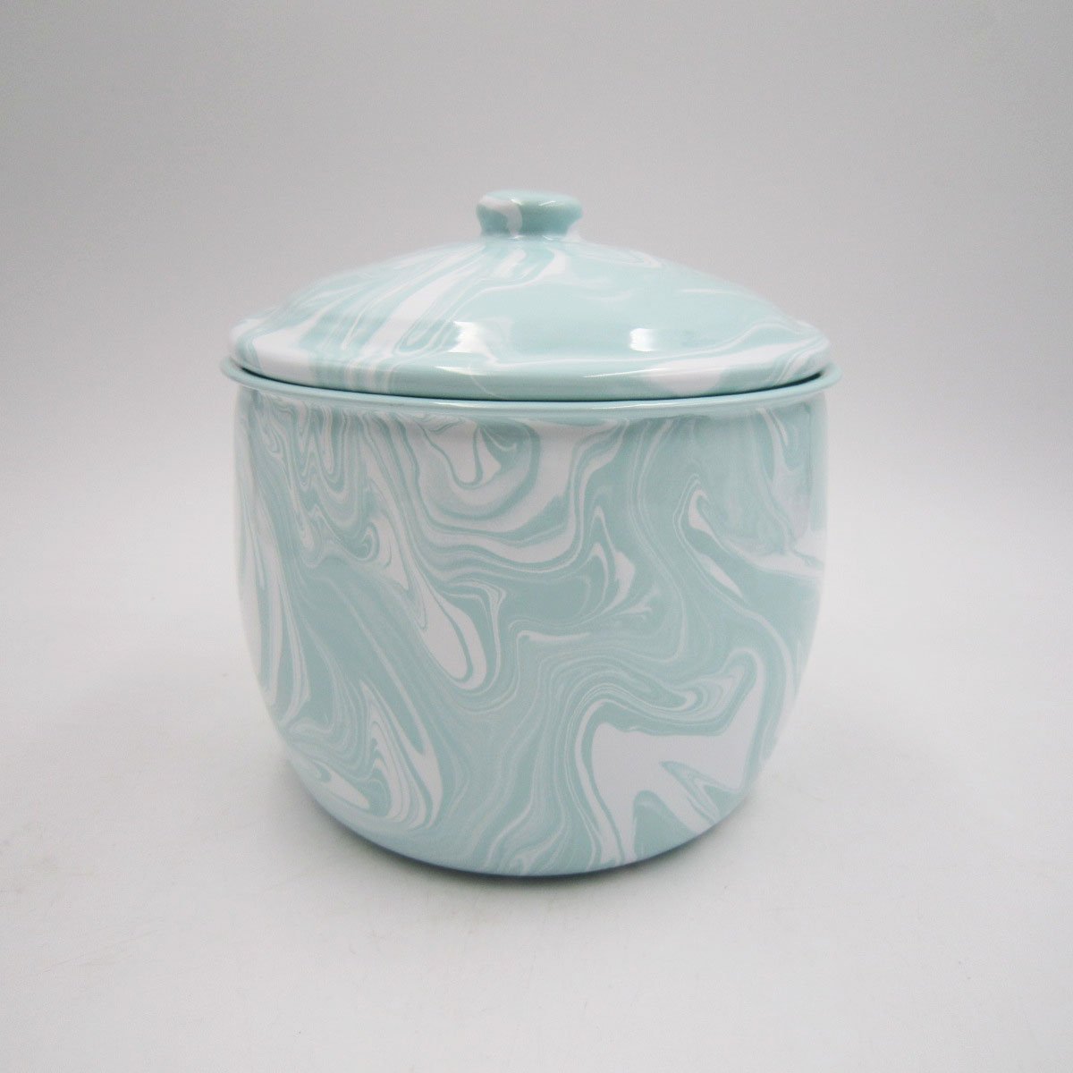 Luxury Enamel Steel Jar Handmade Multifunction Food Container with Lid for Office or Kitchen Storage preserved for Hotels