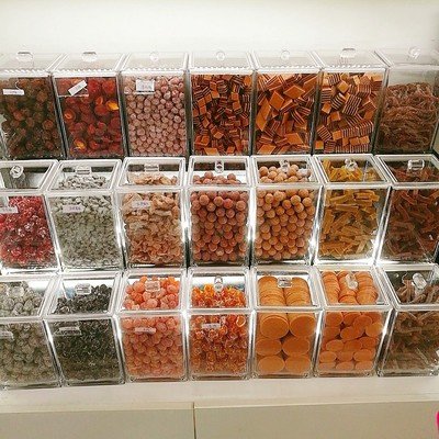 Ecobox New Arrival recycled Plastic Food Grade Airtight Candy Container Storage Boxes & Bins
