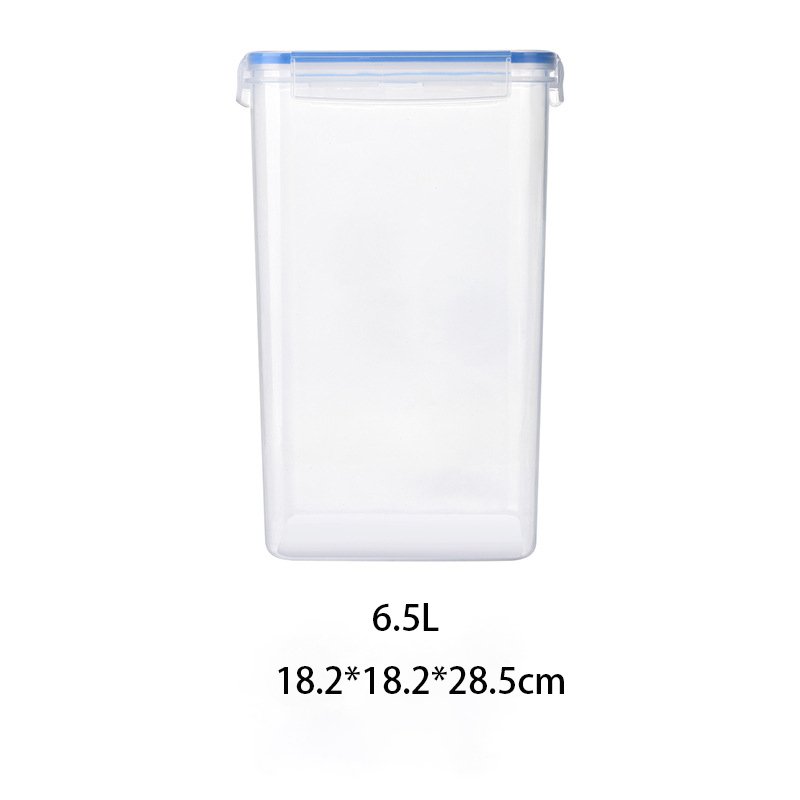 Kitchen Multigrain Storage Tank Dishwasher Safe Single Size Plastic Sealed Container Square Bpa Free Food Storage Container