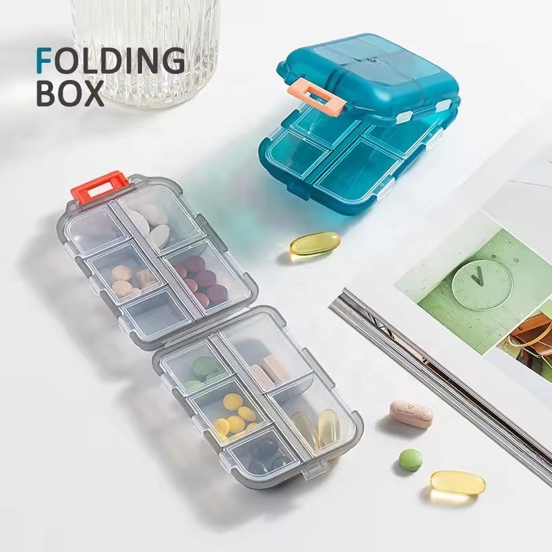 Newest Modern 10-Pill Single Tier 3 Layer Plastic Crisper Box Popular Medicine Storage for Outdoor Wardrobe Use Beautiful Design