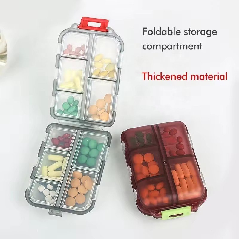 Newest Modern 10-Pill Single Tier 3 Layer Plastic Crisper Box Popular Medicine Storage for Outdoor Wardrobe Use Beautiful Design