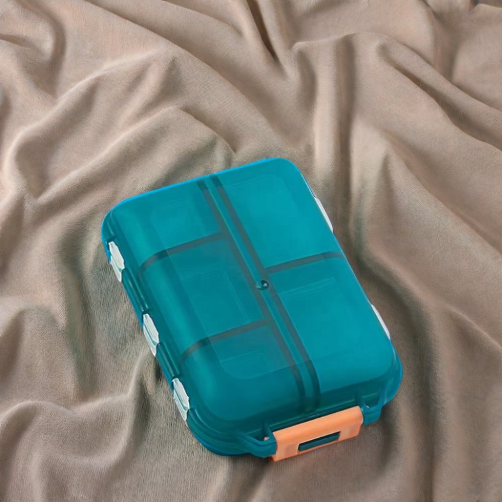 Newest Modern 10-Pill Single Tier 3 Layer Plastic Crisper Box Popular Medicine Storage for Outdoor Wardrobe Use Beautiful Design
