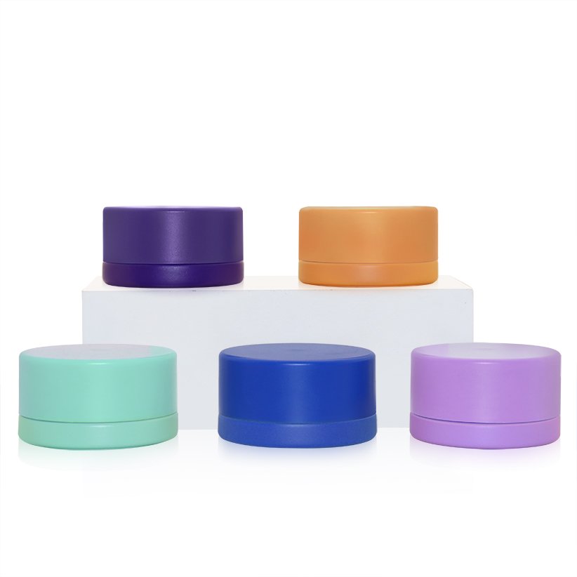 Custom Logo Printing Childproof 1 3 5 7 9 Gram Glass Jars Concentrate Containers