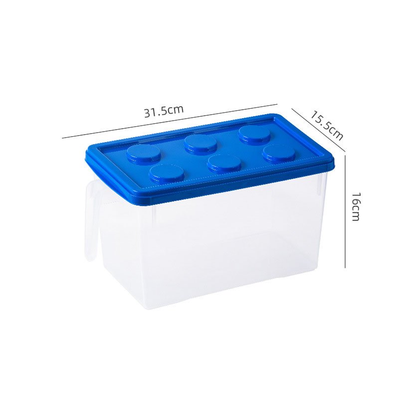 Kids Building Block Storage Box With Handle Toys Organizer Household Dust-proof Storage Box