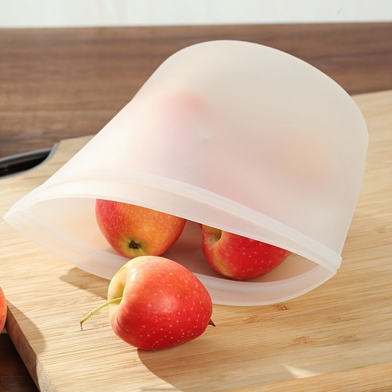 Dishwasher Safe Silicone Food Grade Freezer Bags Reusable Food Storage Bag Set