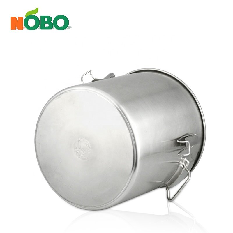 Silicone Seal Leakproof Farm Milk Storage Can Gallon Bucket Stainless Steel Milk Canister with Lids