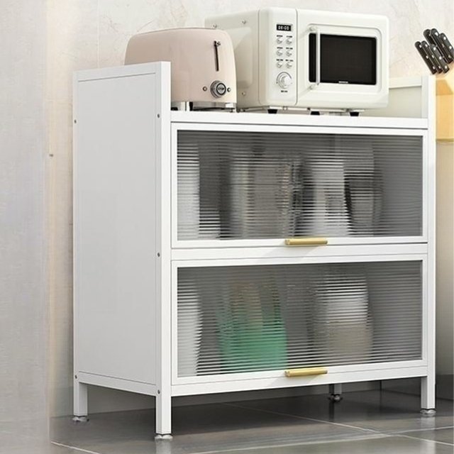 Light Luxury Multilayer Storage Rack Multifunctional Kitchen Utensils Storage Cabinet Bathroom Organizer Food Storage Container