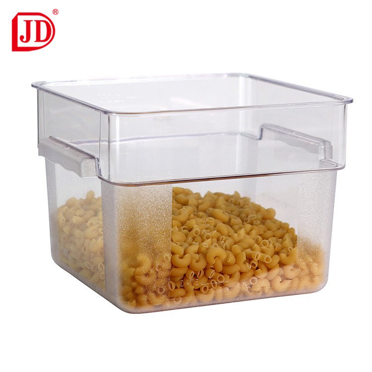 Portable Plastic Square Food Container Commercial Food Storage Containers