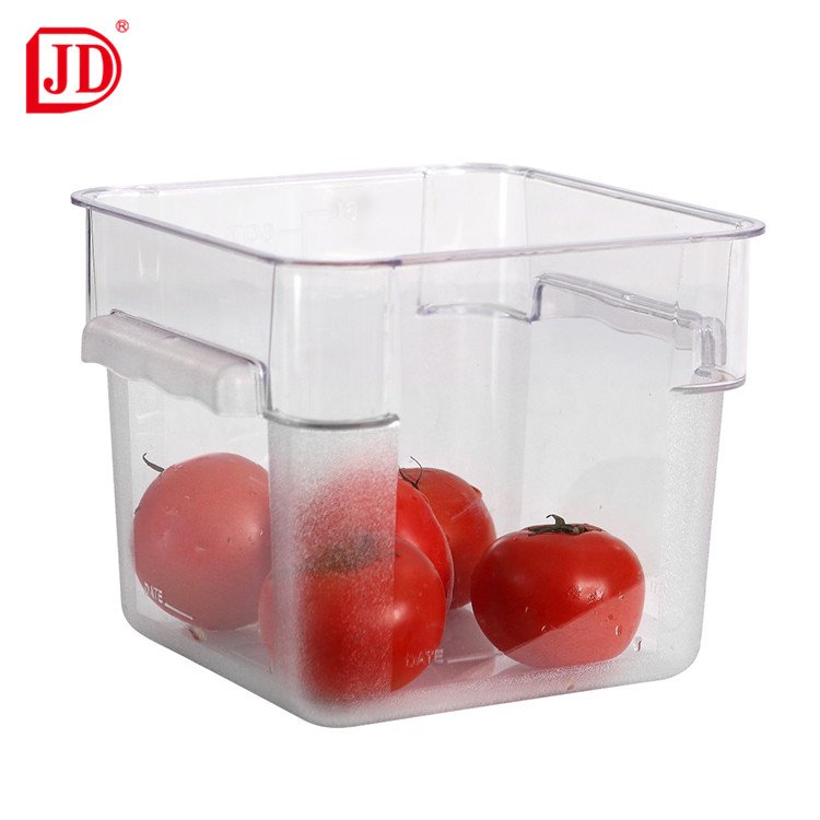 Portable Plastic Square Food Container Commercial Food Storage Containers