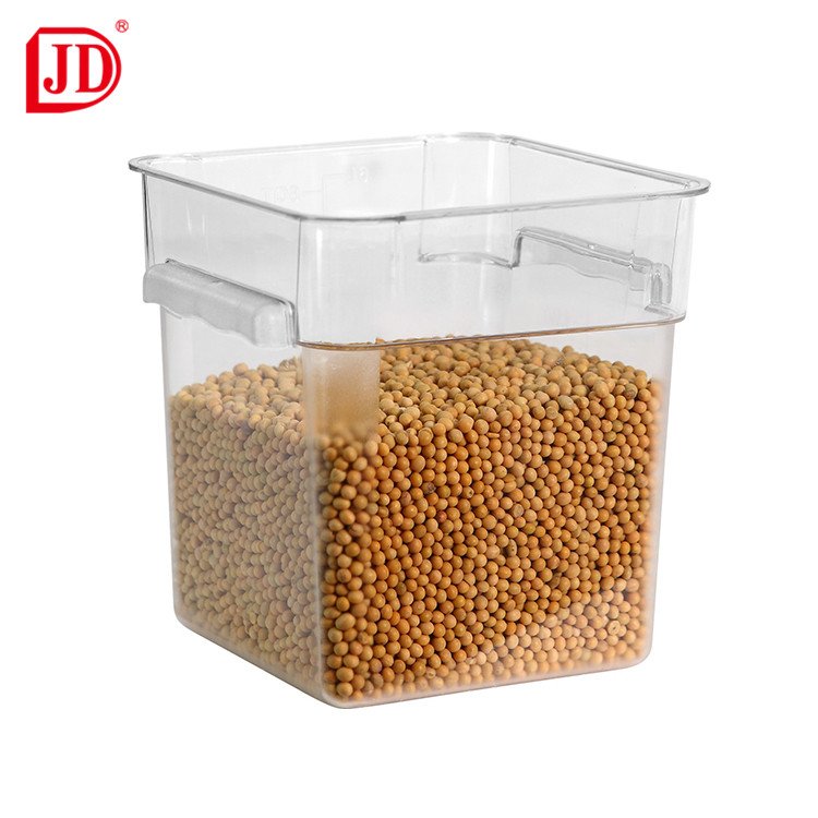 Portable Plastic Square Food Container Commercial Food Storage Containers