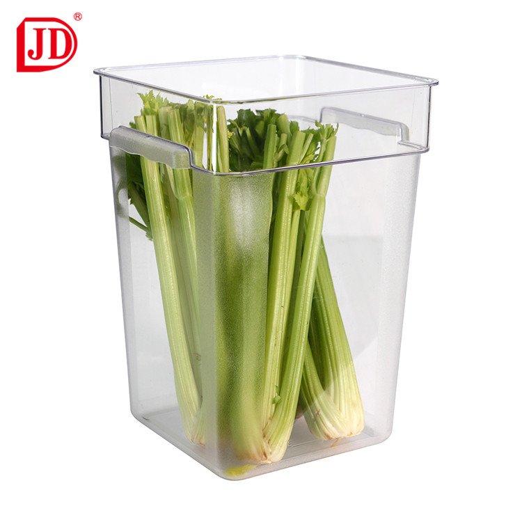 Portable Plastic Square Food Container Commercial Food Storage Containers