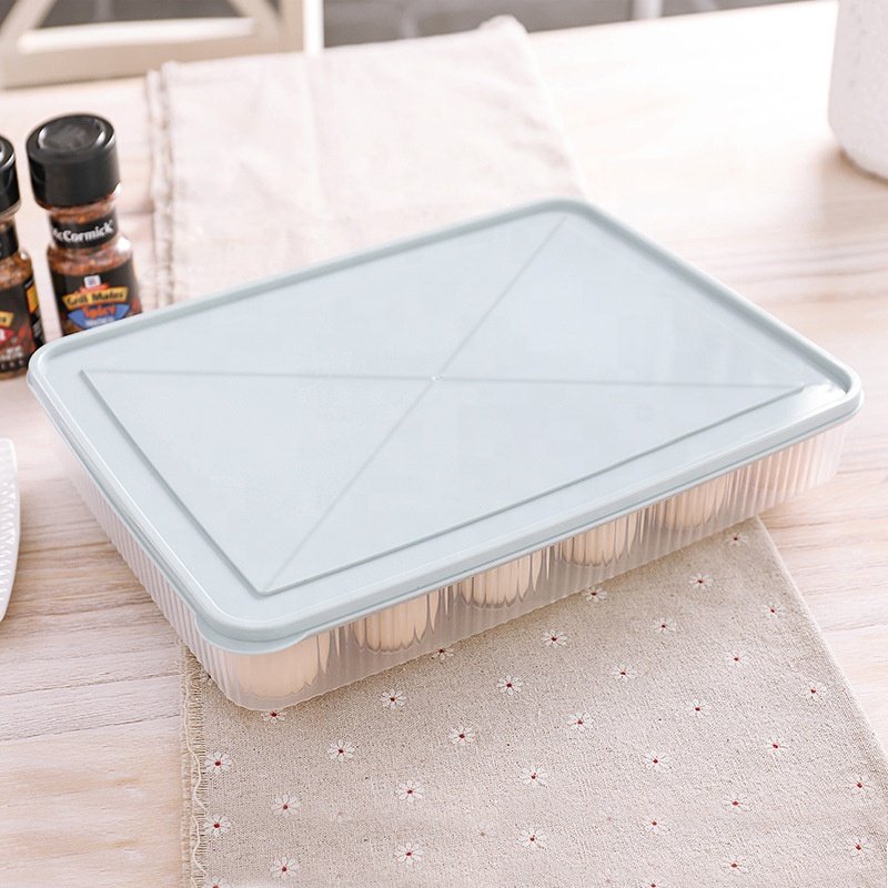 Refrigerator egg storage fresh-keeping box kitchen dustproof food storage box with cover