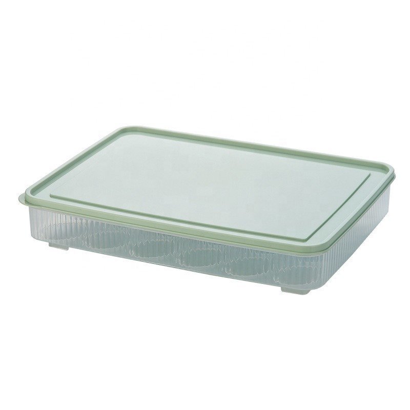 Refrigerator egg storage fresh-keeping box kitchen dustproof food storage box with cover