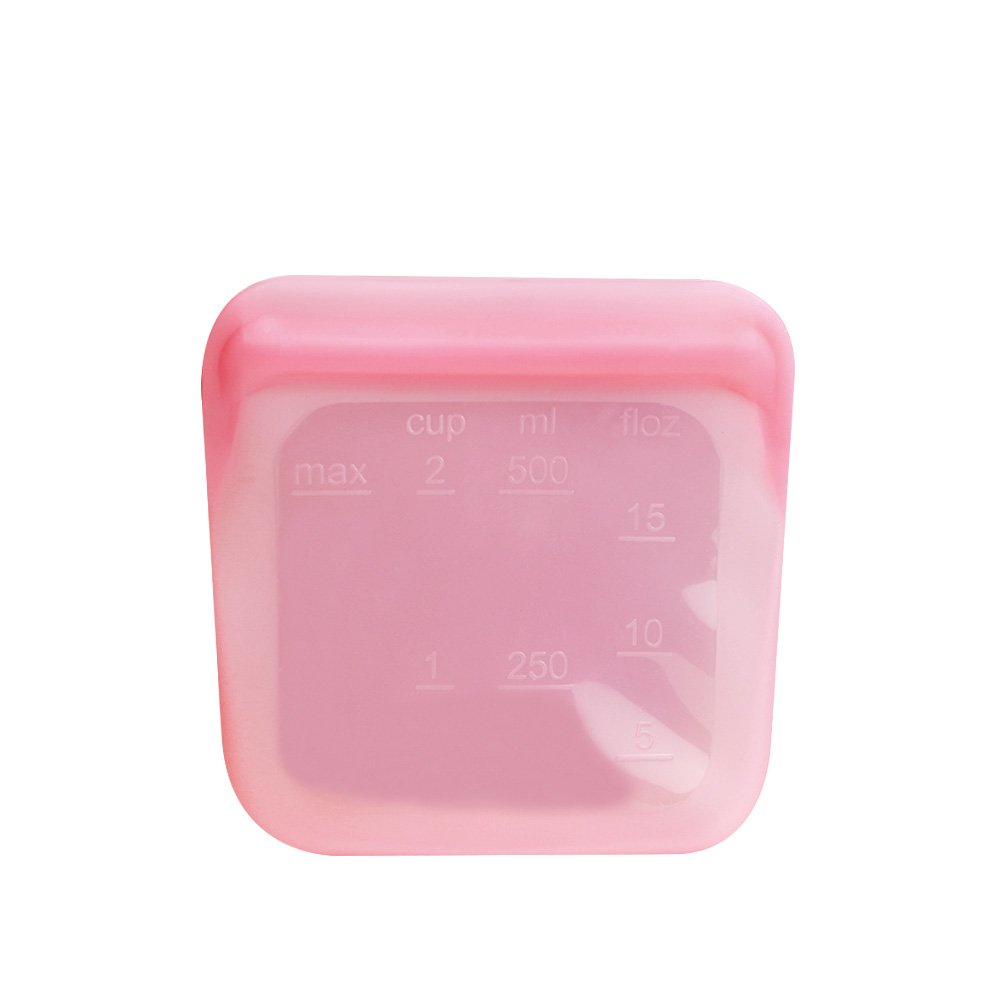 Leakproof Fresh Vacuum Ziplock Refrigerator Reusable Silicone Food Storage Bag With Plastic Containers