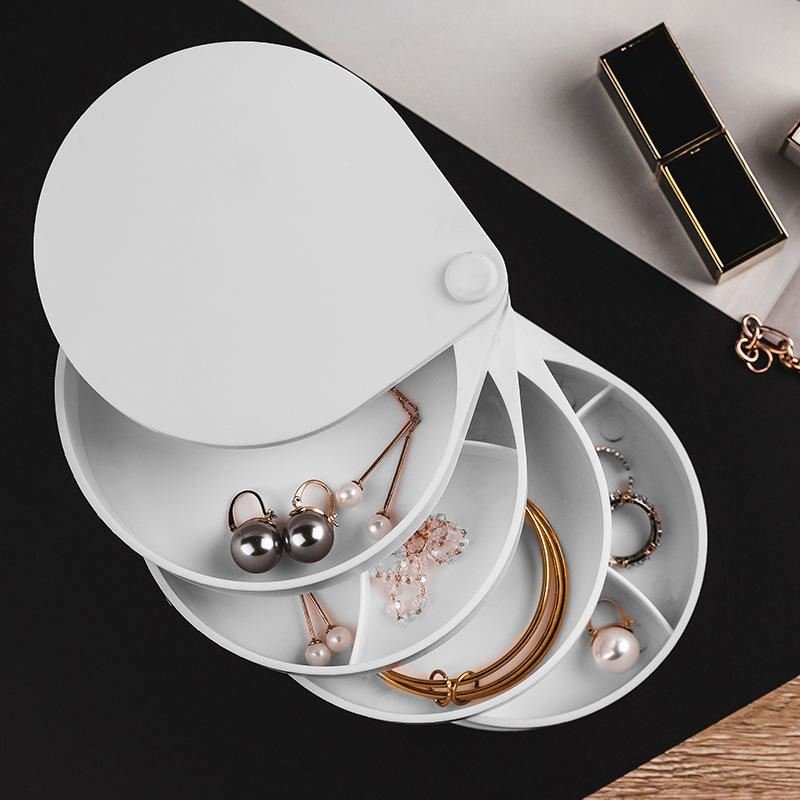 Home multi-layer box Rotating jewelry rack storage box necklace earrings storage box