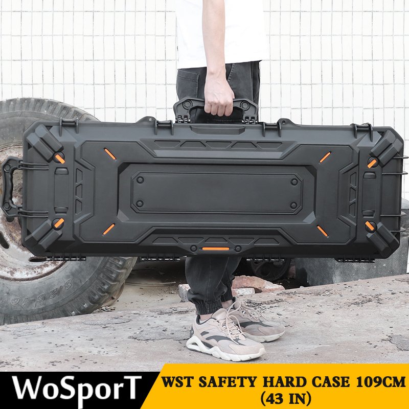 WOSPORT 43 inch Portable Storage Case Waterproof Hard Plastic Storage Box For Outdoor activities Fishing