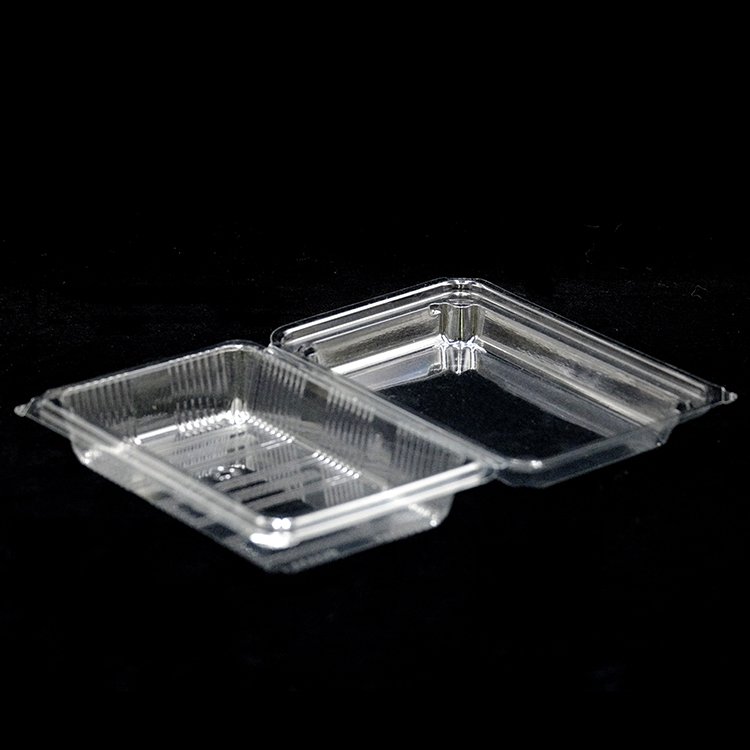 PET disposable Clear rectangle clamshell plastic fruit storage box