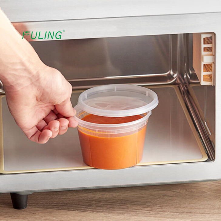 takeaway food packaging clear soup container plastic takeout food container airtight deli food storage containers with lids set