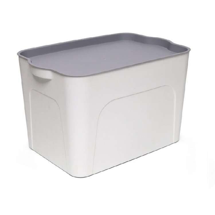 Wholesale plastic Matte large size clothes toy Sundries storage box with lid Used for home office Wardrobe Lingroom