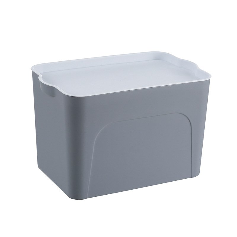 Wholesale plastic Matte large size clothes toy Sundries storage box with lid Used for home office Wardrobe Lingroom