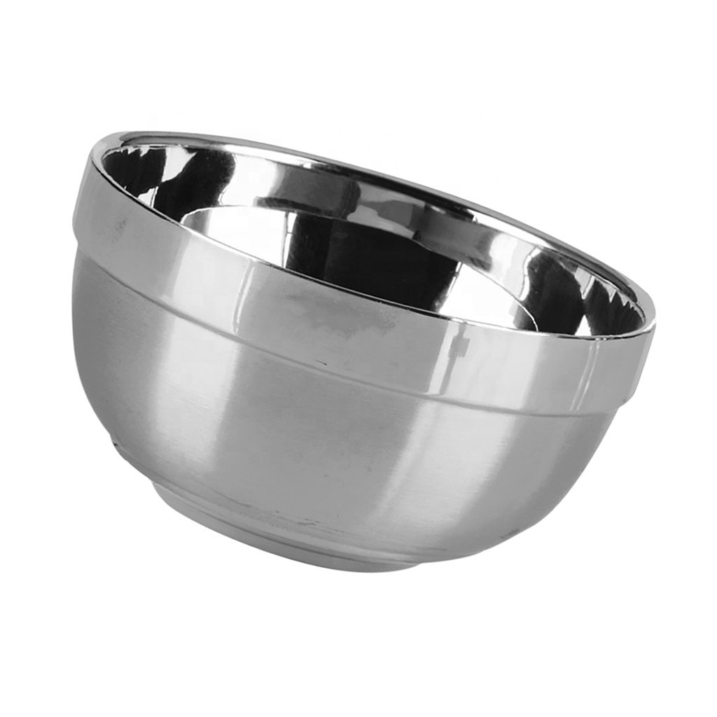 SUS 304 Food Grade Stainless steel double wall heat insulation bowl