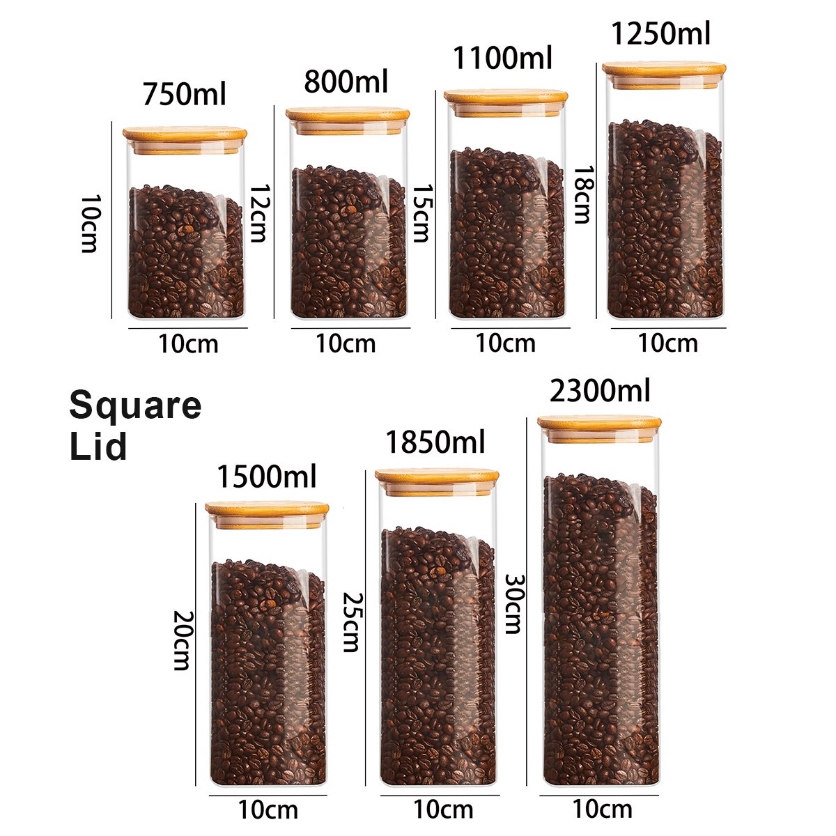 wholesale jars storage jar with lids for food packaging