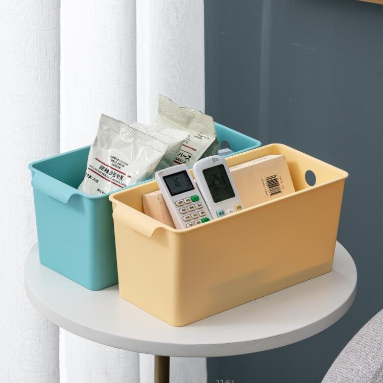 New Product Stylish Rectangle Plastic Storage Containers Multiple Colors Eco-Friendly Bins for Daily Stuff and Necessities