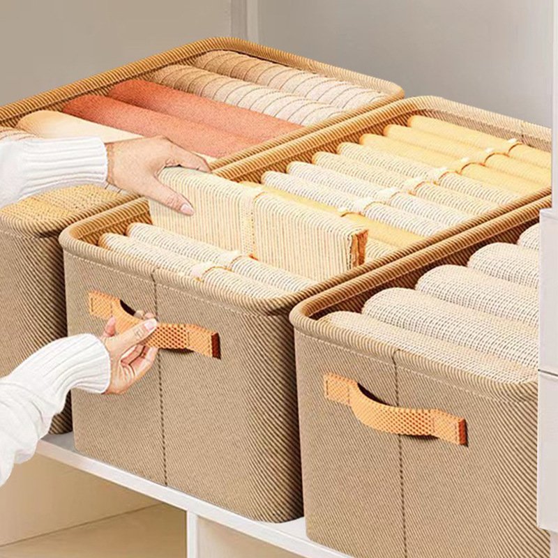 Wholesale Thickened Material Clothes Storage Basket Pants Toy Organizer With Handle