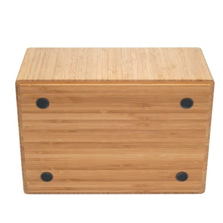 Bamboo Storage Box Multi-Purpose Organizer for Kitchen Supplies Holder Cabinet Pantry Organizer Bin Food Shelf Cabinet Drawer