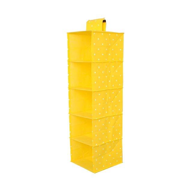 Clothing Packaging Box Grey Tenice Nonwoven Fabric Wardrobe Foldable Modern Hanging Closet Organizers and Storage Bag, 6-shelf