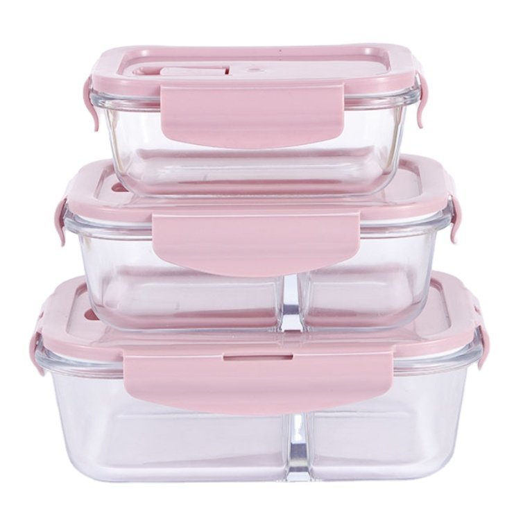 oven and microwave safe airtight lunch box glass food storage container with lid